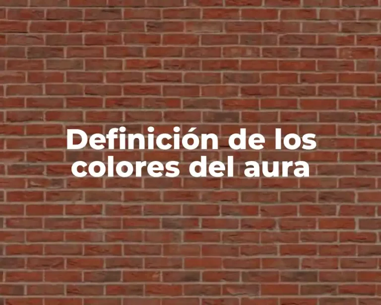 Definición de los colores del aura