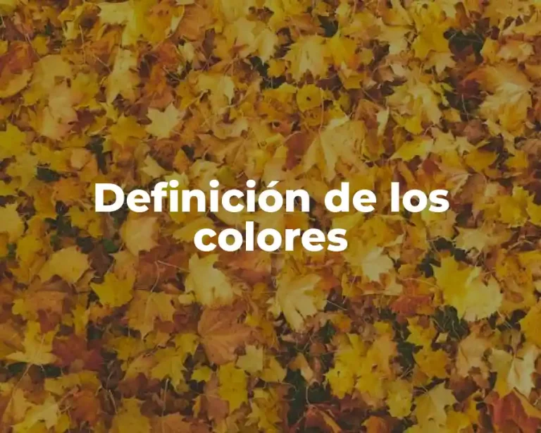 Definición de los colores
