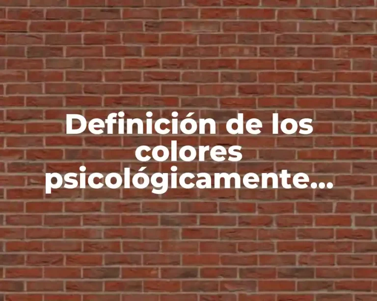 Definición de los colores psicológicamente sociales
