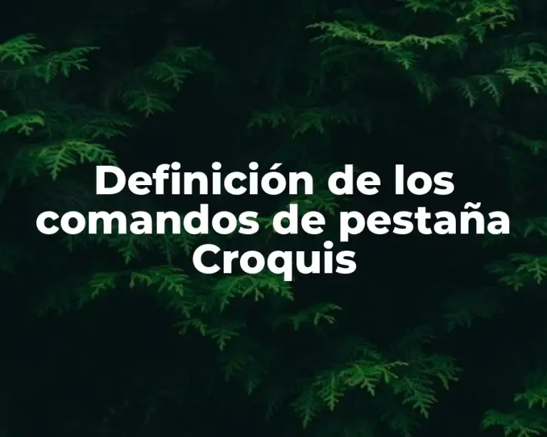 Definición de los comandos de pestaña Croquis