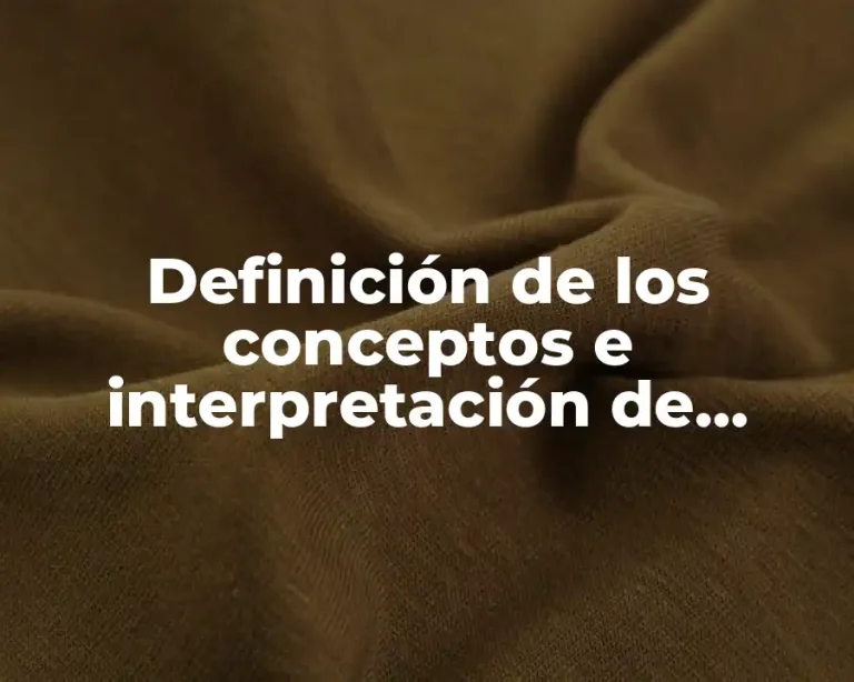 Definición de los conceptos e interpretación de límites
