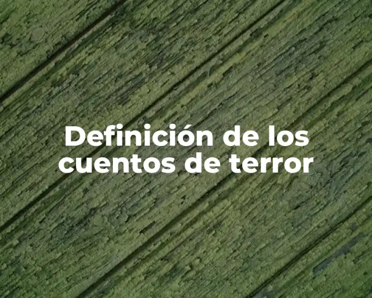 Definición de los cuentos de terror