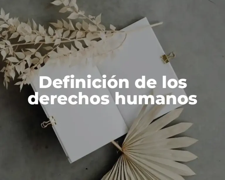 Definición de los derechos humanos