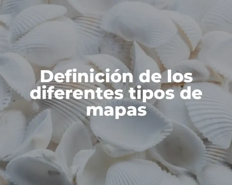 Definición de los diferentes tipos de mapas
