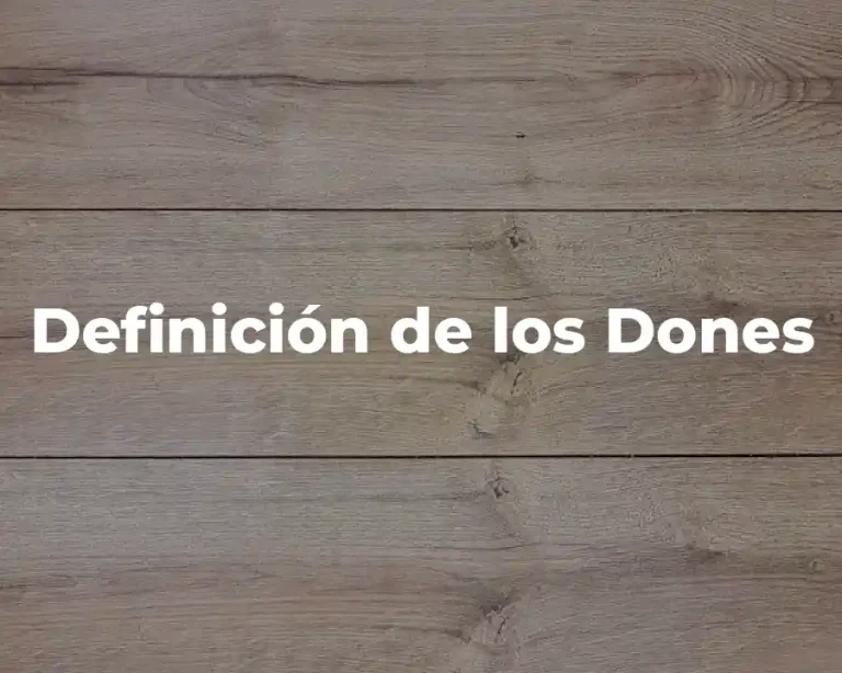 Definición de los Dones