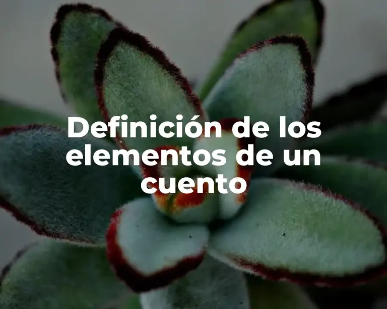 Definición de los elementos de un cuento