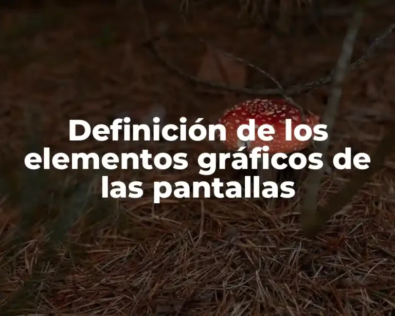 Definición de los elementos gráficos de las pantallas