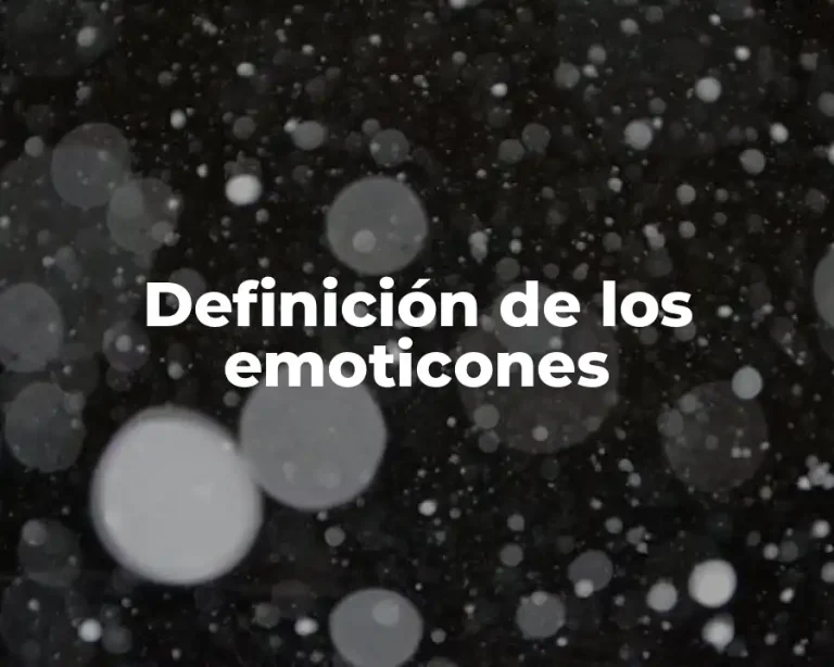 Definición de los emoticones
