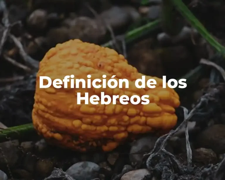 Definición de los Hebreos