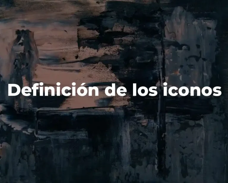 Definición de los iconos