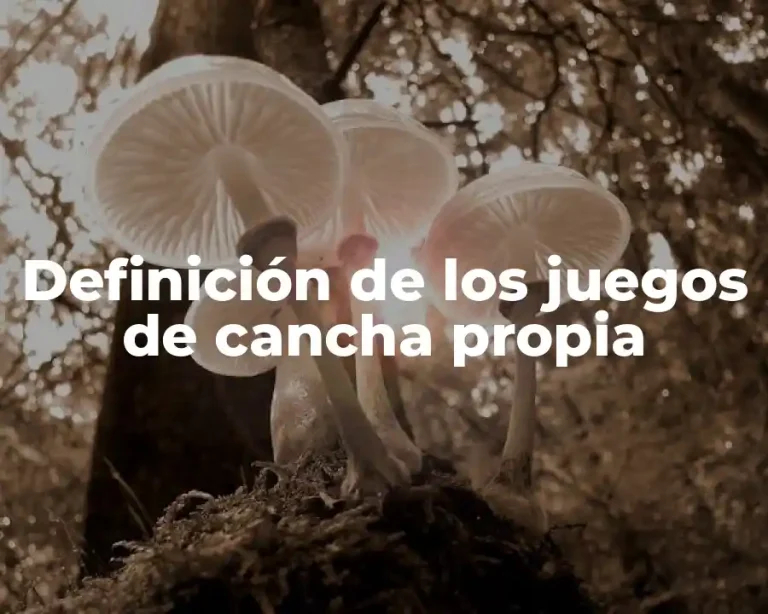 Definición de los juegos de cancha propia