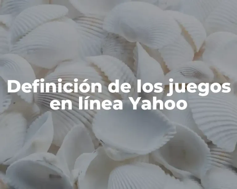 Definición de los juegos en línea Yahoo