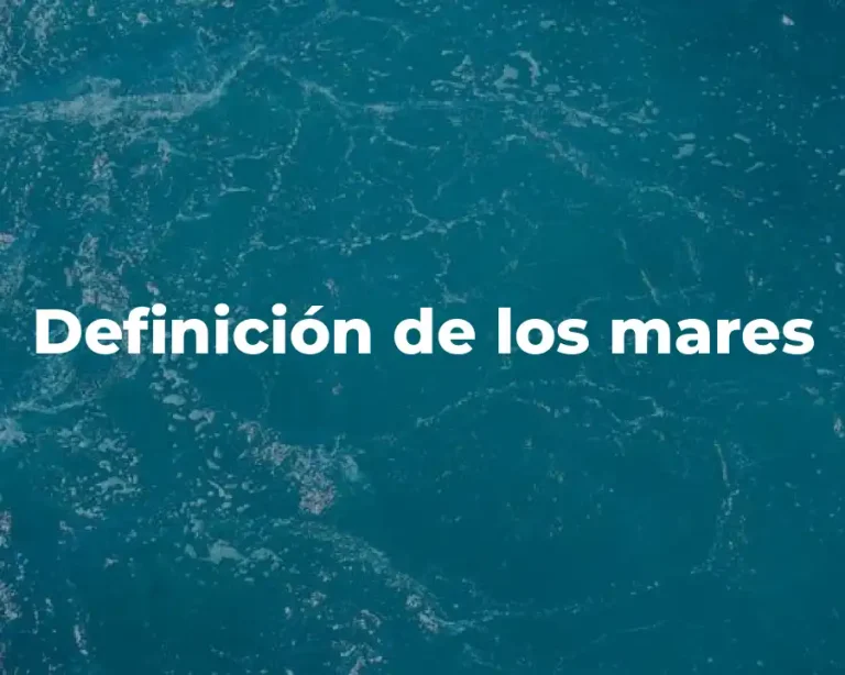 Definición de los mares