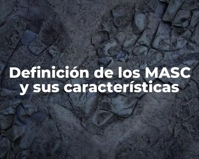 Definición de los MASC y sus características