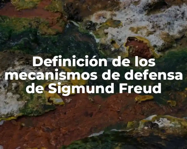 Definición de los mecanismos de defensa de Sigmund Freud