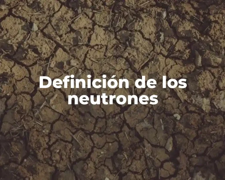 Definición de los neutrones
