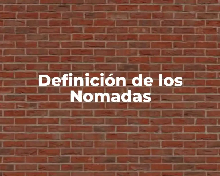 Definición de los Nomadas