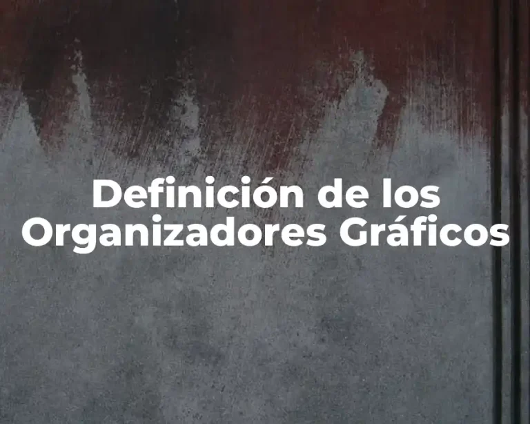 Definición de los Organizadores Gráficos