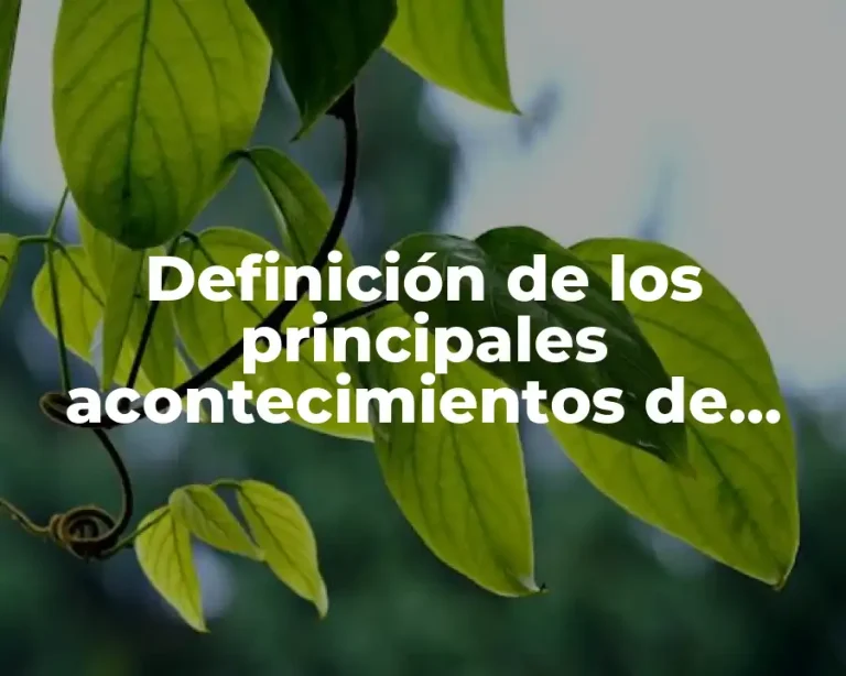 Definición de los principales acontecimientos de Mesoamérica