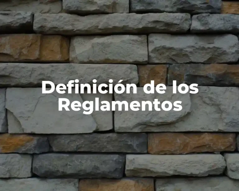 Definición de los Reglamentos