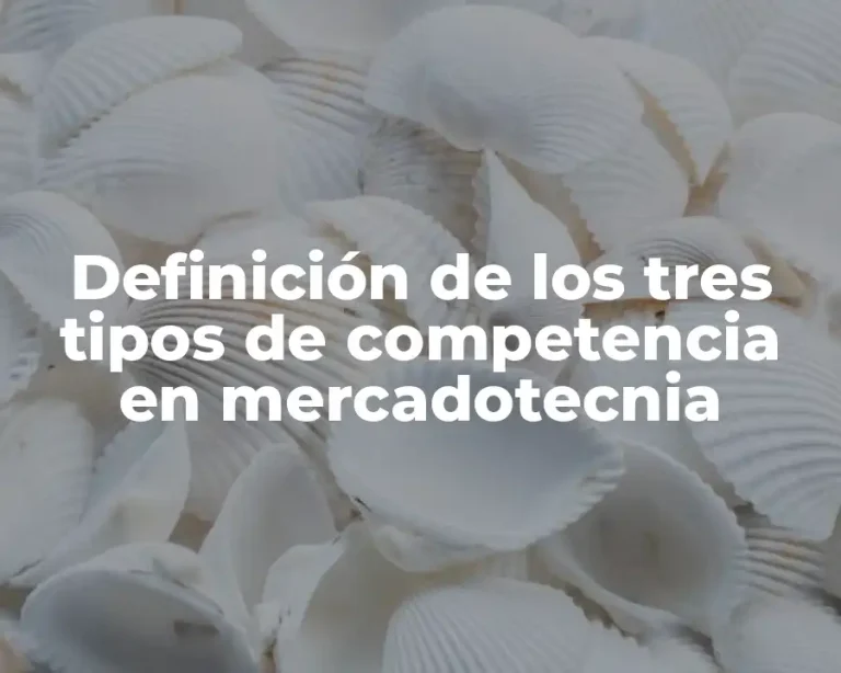 Definición de los tres tipos de competencia en mercadotecnia
