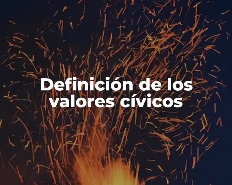 Definición de los valores cívicos
