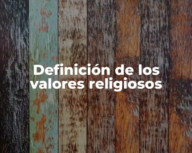 Definición de los valores religiosos