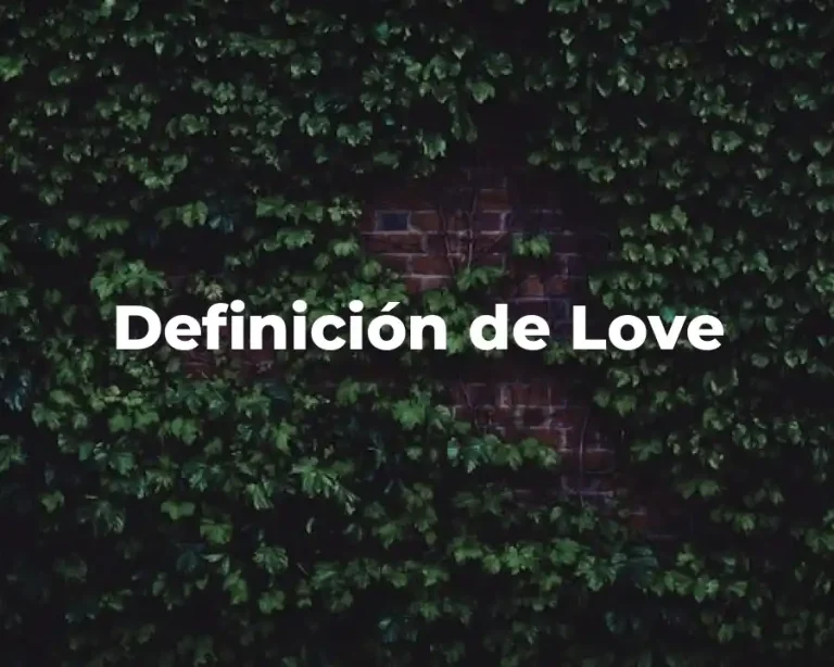 Definición de Love