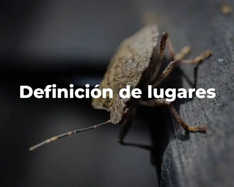 Definición de lugares