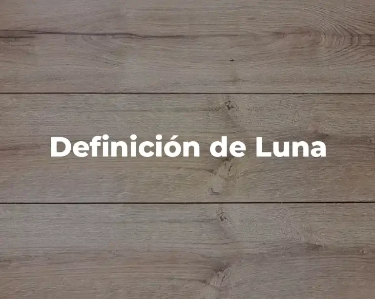 Definición de Luna