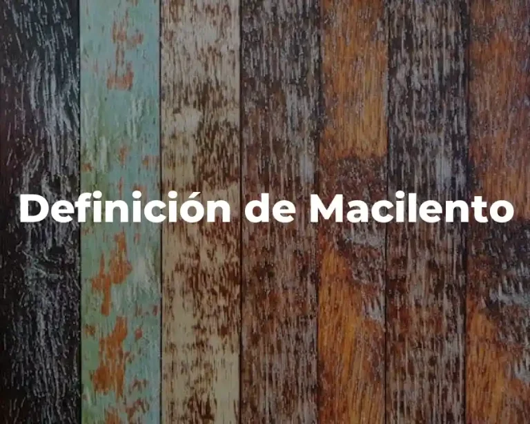 Definición de Macilento