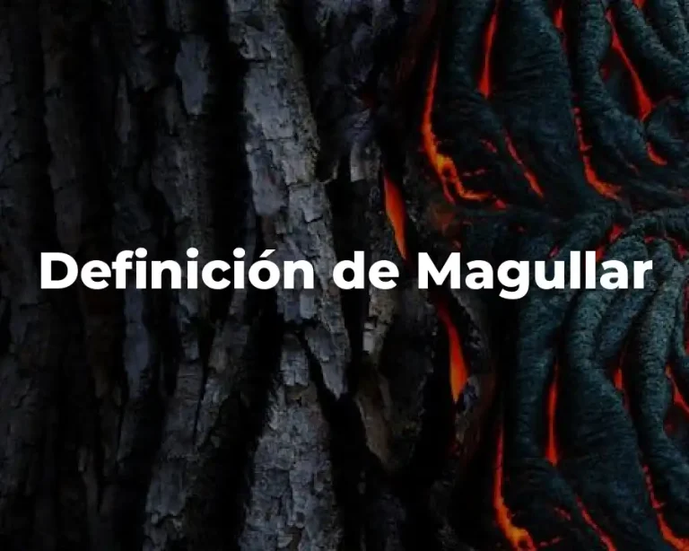 Definición de Magullar