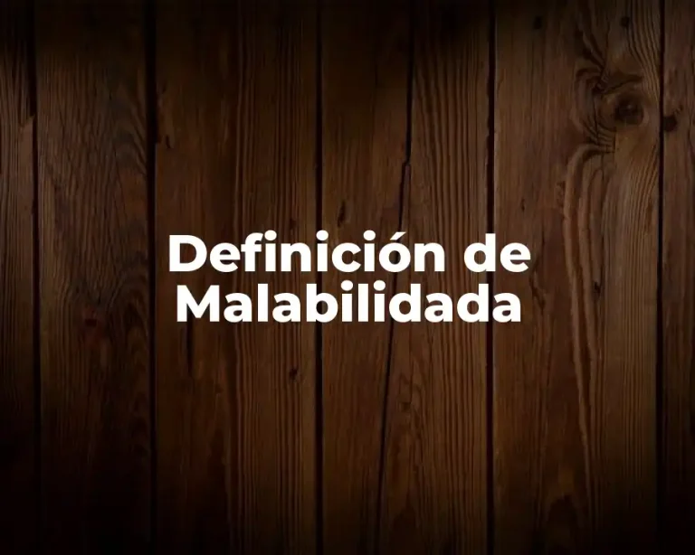 Definición de Malabilidada