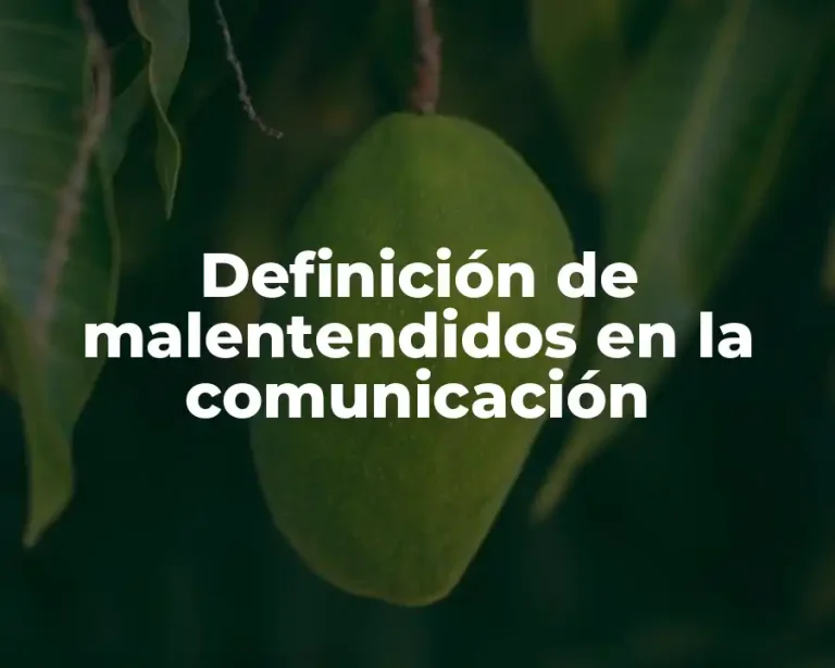 Definición de malentendidos en la comunicación