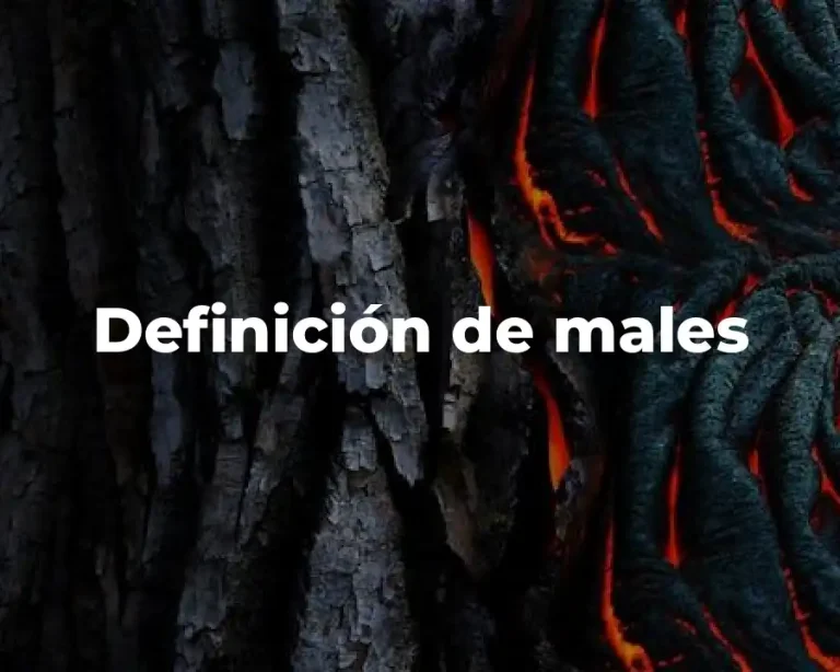 Definición de males