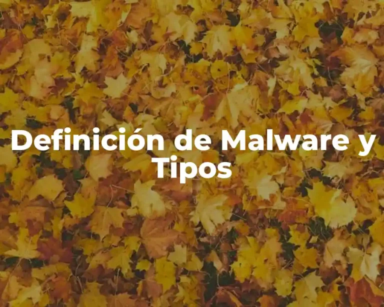 Definición de Malware y Tipos