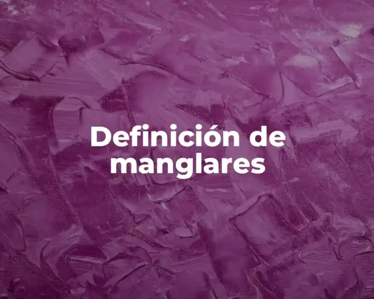 Definición de manglares