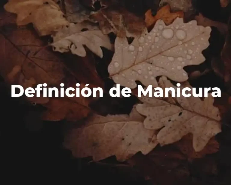 Definición de Manicura