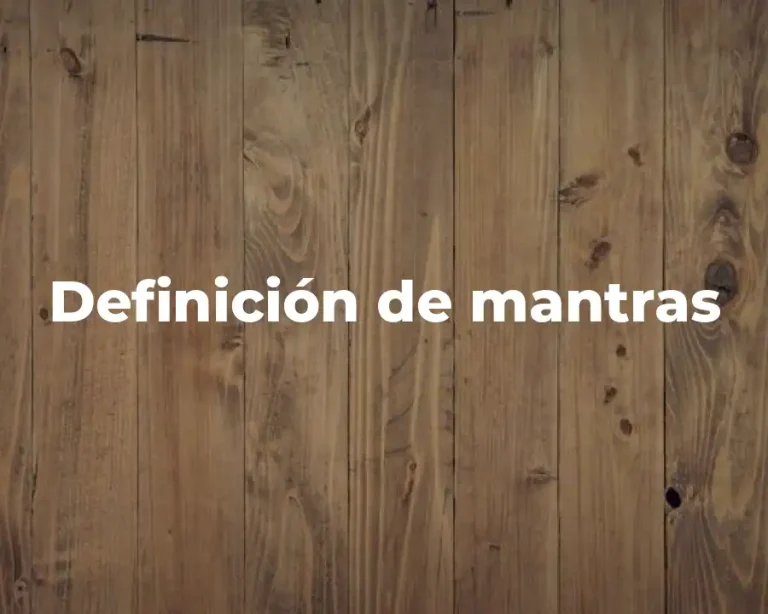 Definición de mantras