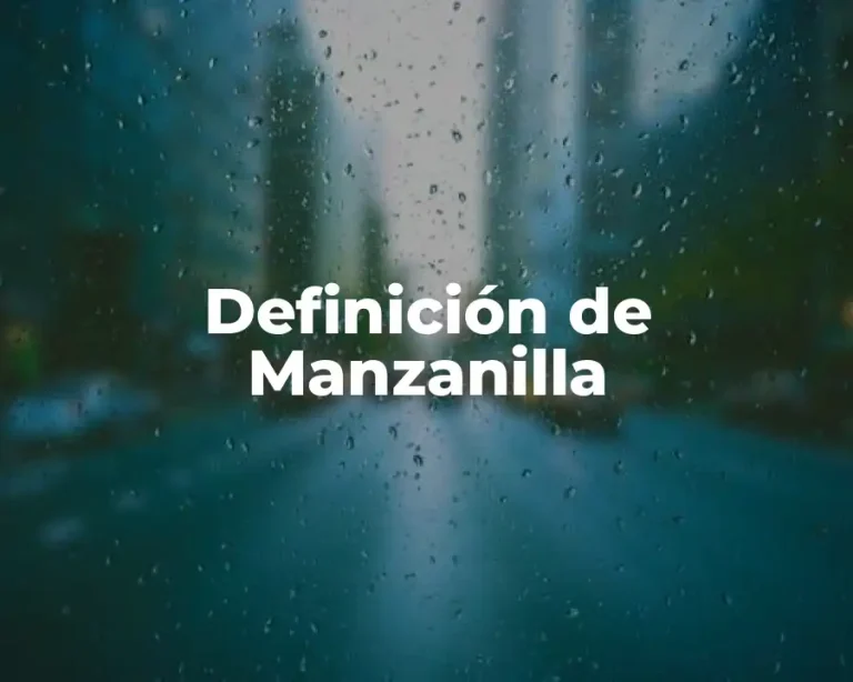 Definición de Manzanilla