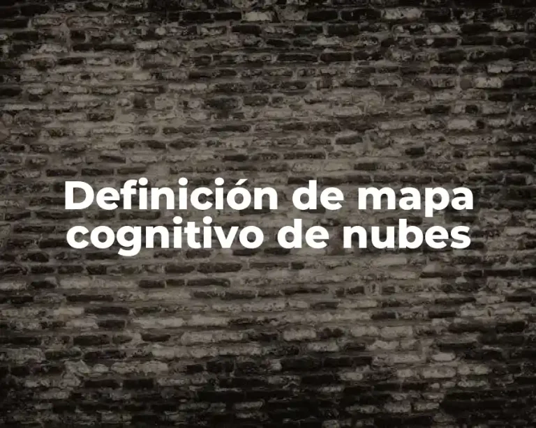 Definición de mapa cognitivo de nubes