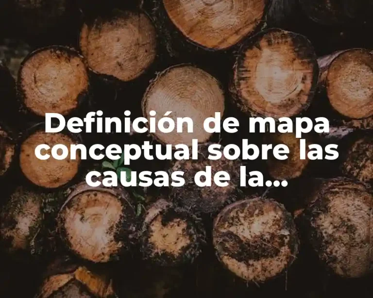 Definición de mapa conceptual sobre las causas de la biodiversidad