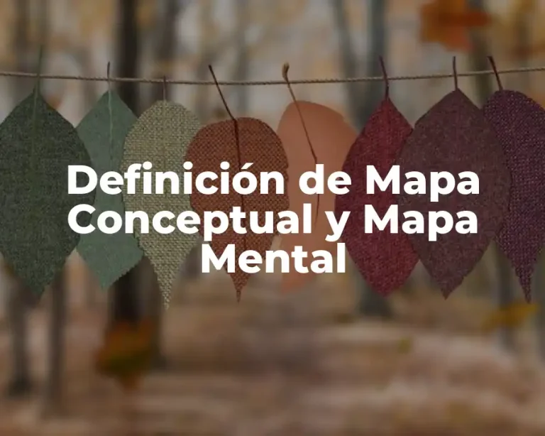 Definición de Mapa Conceptual y Mapa Mental