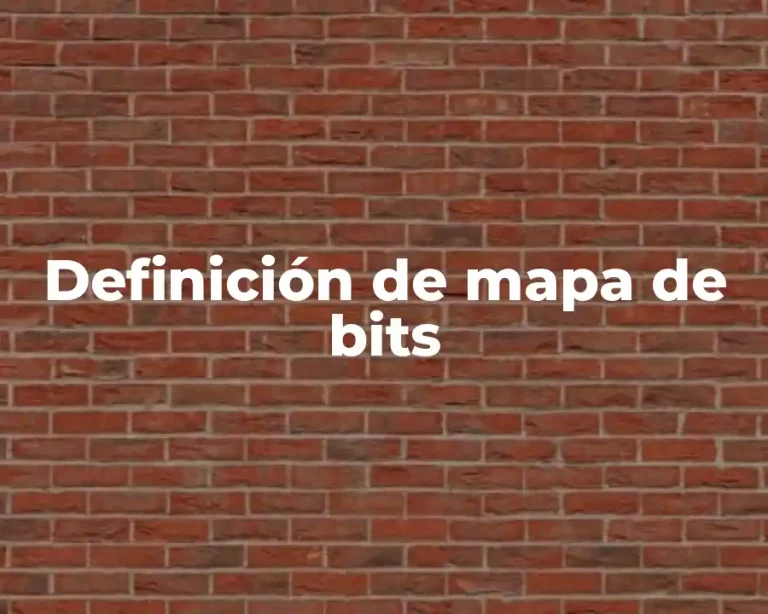 Definición de mapa de bits