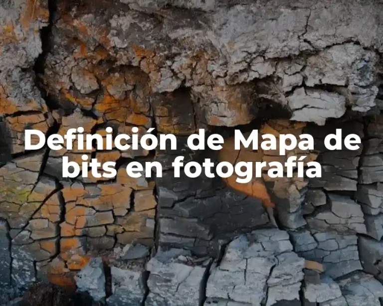 Definición de Mapa de bits en fotografía