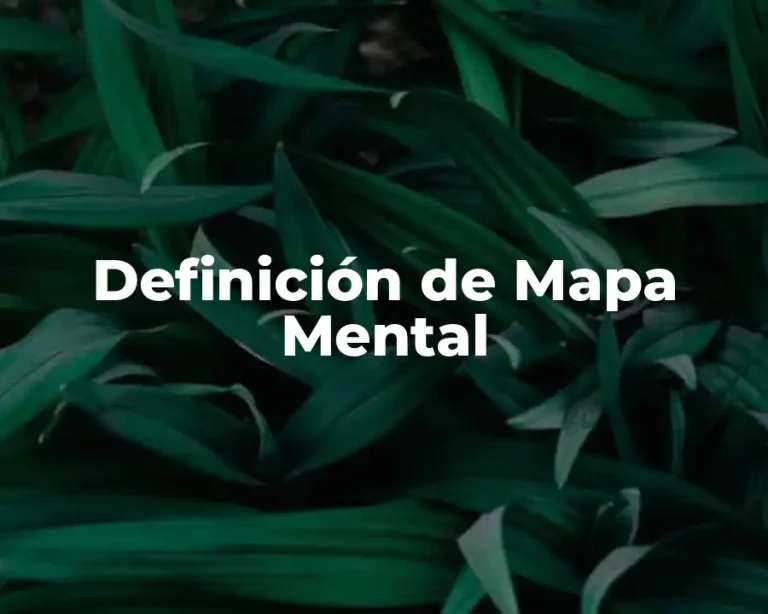 Definición de Mapa Mental