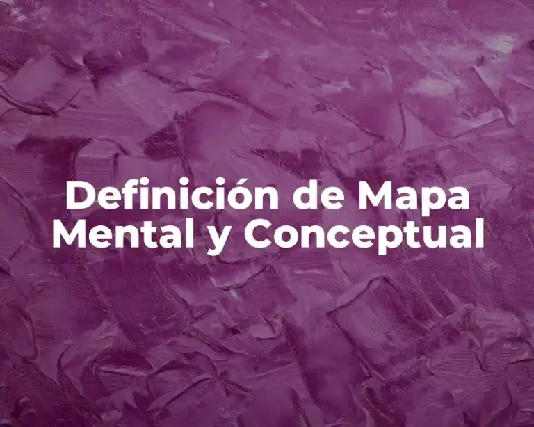 Definición de Mapa Mental y Conceptual