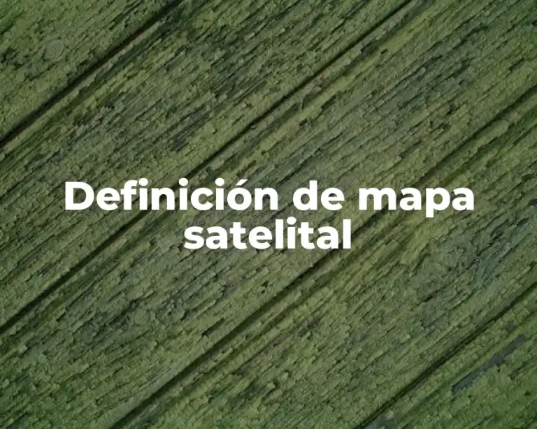 Definición de mapa satelital