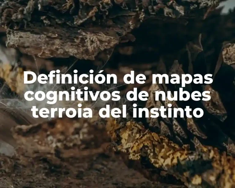 Definición de mapas cognitivos de nubes terroia del instinto