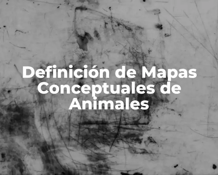 Definición de Mapas Conceptuales de Animales